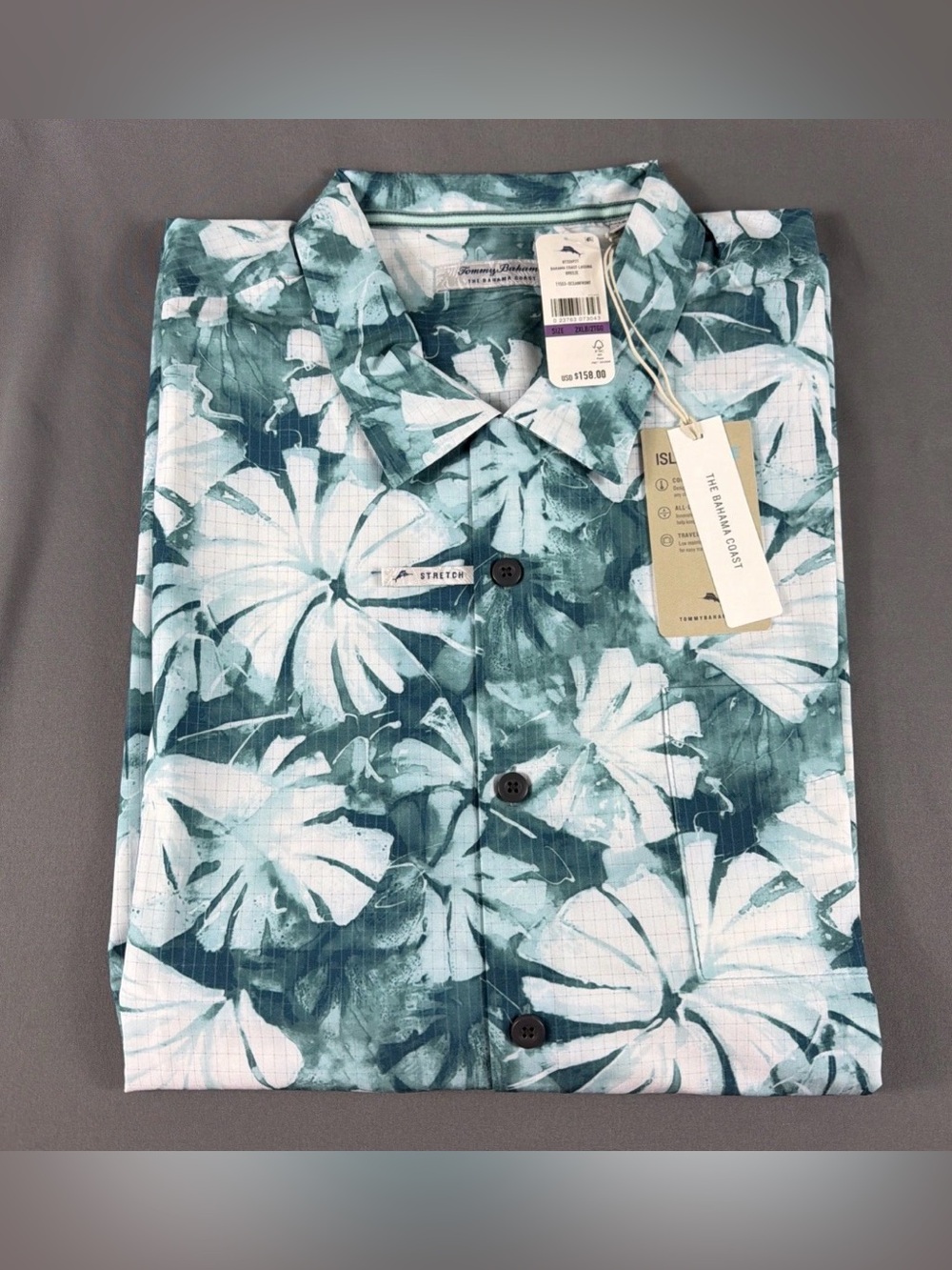 Tommy Bahama Shirt Coast Laguna Breeze Print 2XLB Oceanfront Polyester MSRP $158